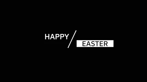 Happy Easter on black fashion pattern Stock Footage 167442236