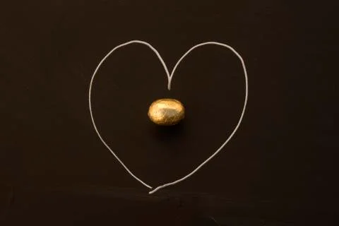 Happy easter on blackboard Фото