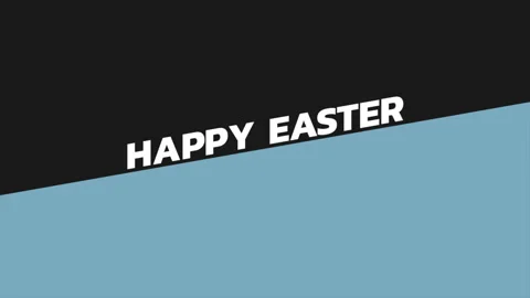 Happy Easter with blue and black pattern Stock Footage 171309627