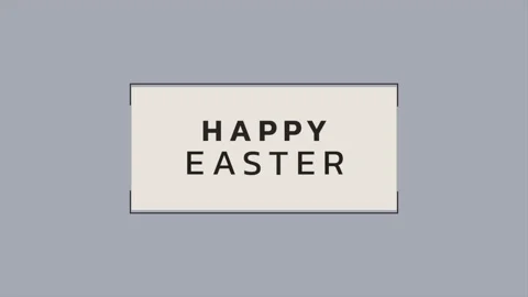 Happy Easter with blue pattern Stock Footage 171309632