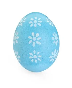 Happy Easter. Bright painted egg isolated on white Foto stock