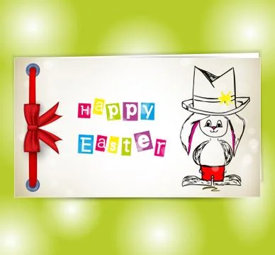 Happy Easter Bunny Stock Illustration