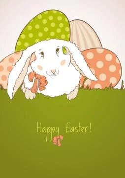 Happy Easter Bunny Stock Illustration
