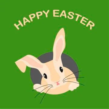 Happy Easter Bunny Stock Illustration