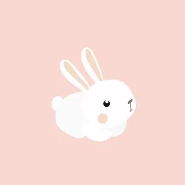 Happy Easter Bunny. Stock Illustration