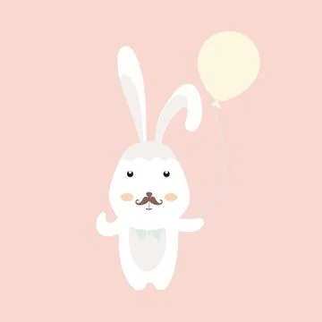 Happy Easter Bunny. 스톡 일러스트