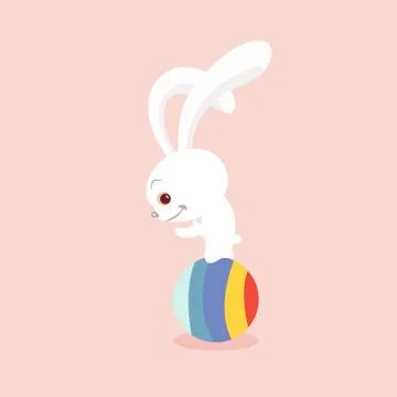 Happy Easter Bunny. Stock Illustration