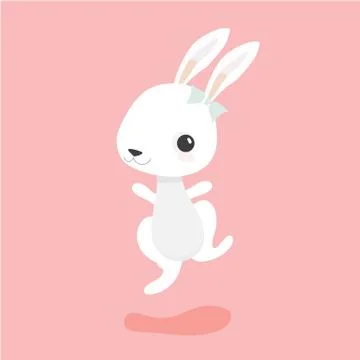 Happy Easter Bunny. Stock Illustration