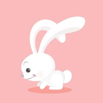 Happy Easter Bunny. Stock Illustration