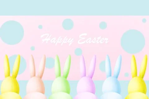 Happy easter bunny Stock Illustration