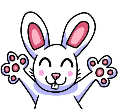 Happy Easter Bunny Stock Illustration