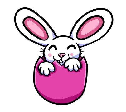 Happy Easter Bunny Stock Illustration