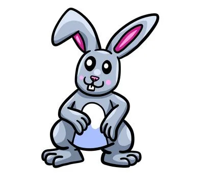 Happy Easter Bunny Stock Illustration