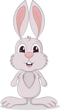 Happy Easter Bunny Vector illustration. Cute Rabbit cartoon character. Stockillustratie