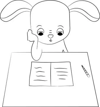 Happy Easter Bunny Vector illustration. Cute Rabbit cartoon character. Stock Illustration