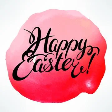 Happy Easter calligraphy Stock-Illustration