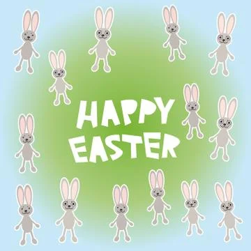 Happy Easter card design. vector Stock Illustration