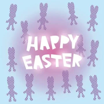 Happy Easter card design. vector Stock Illustration