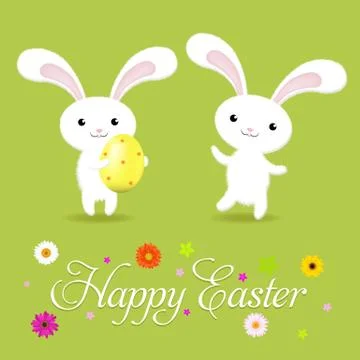 Happy easter card Stock Illustration