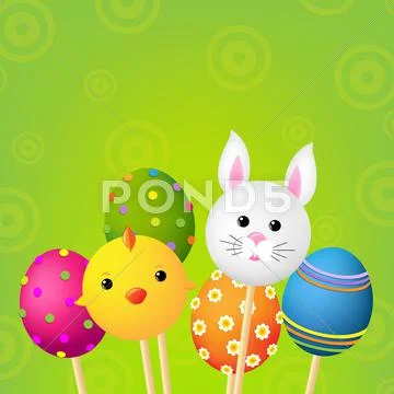 Happy easter card Stock Illustration