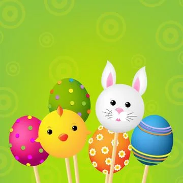 Happy easter card Stock Illustration