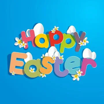 Happy Easter card Stock Illustration