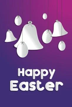 Happy Easter Card Stock Illustration