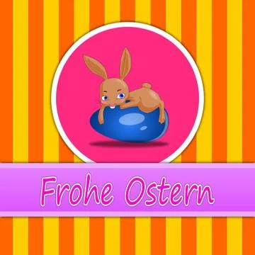 Happy Easter Card Stock Illustration