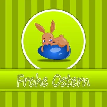 Happy Easter Card Stock Illustration