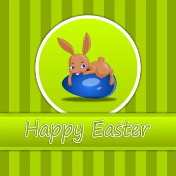 Happy Easter Card Stock Illustration