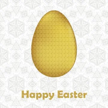 Happy Easter Card Stock Illustration