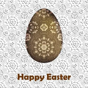Happy Easter Card Stock Illustration