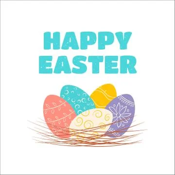 Happy Easter card Stock Illustration