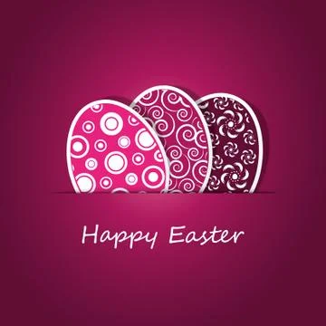 Happy Easter Card Stock Illustration