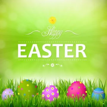 Happy Easter Card Stock Illustration