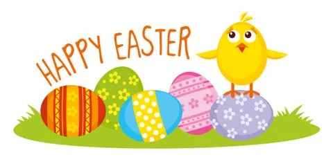 Happy Easter card Stock Illustration