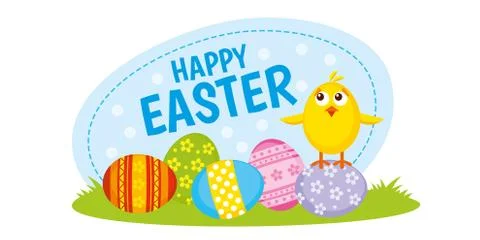 Happy Easter card Stock Illustration