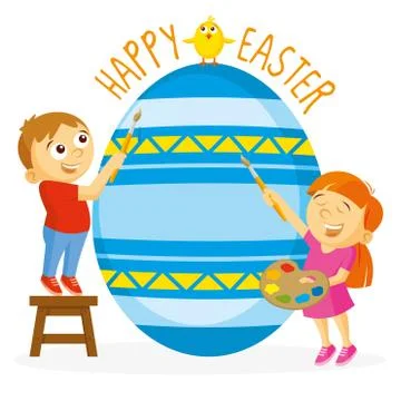 Happy Easter card Stock Illustration