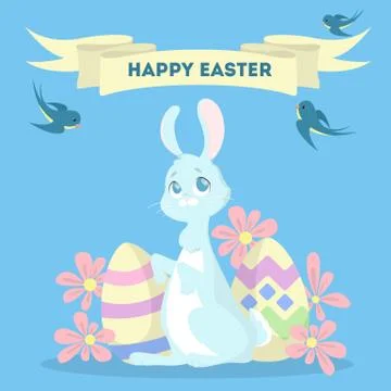 Happy Easter card. Illustrazione stock