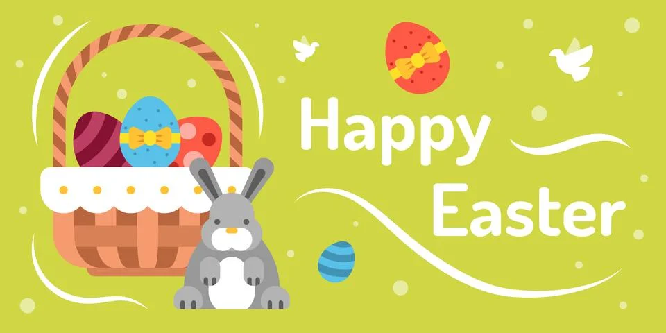 Happy Easter card Stock Illustration