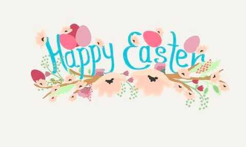 Happy Easter Card Stock Illustration