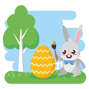 Happy easter card イラスト素材