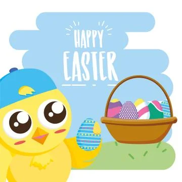 Happy easter card Stock Illustration