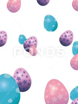 Happy easter card 库存插图
