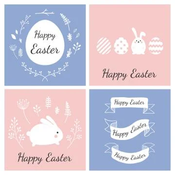Happy Easter Card Stock Illustration