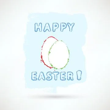 Happy Easter Card Illustrazione stock
