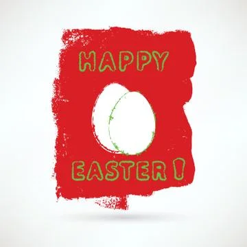 Happy Easter Card Stock Illustration