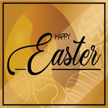 Happy easter card Stock Illustration