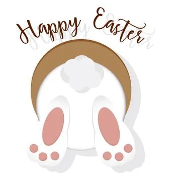 Happy easter card Stock Illustration