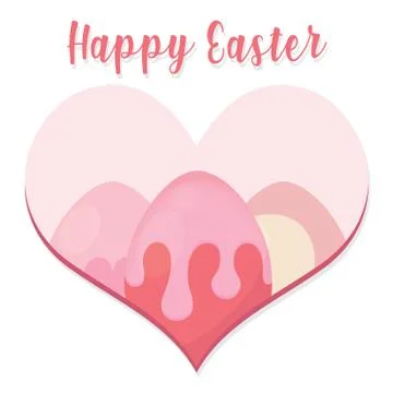 Happy easter card Stock Illustration
